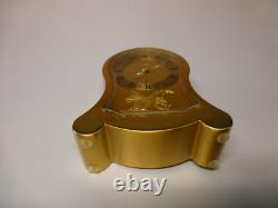 Vintage Swiss Reuge Music Box 8 Day Brass Musical Alarm Clock (Watch Video)