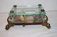 Vintage Swiss Reuge Music Box, Crystal Clear Glass Case Dolphin Legs