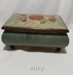 Vintage Swiss Reuge Music Box Musical Jewelry Storage working great condition
