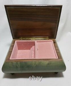 Vintage Swiss Reuge Music Box Musical Jewelry Storage working great condition