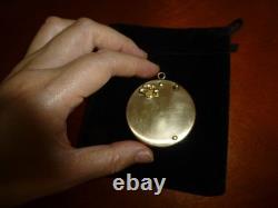 Vintage Swiss Reuge Music Box Pendant Necklace Plays Somewhere My Love