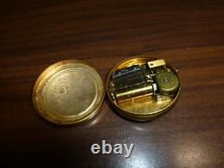 Vintage Swiss Reuge Music Box Pendant Necklace (Watch The Video To Hear It Play)