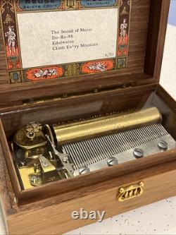 Vintage Swiss Reuge Saint-Croix CH 4/50 Wooden Music Box -Excellent Works