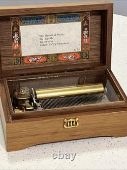 Vintage Swiss Reuge Saint-Croix CH 4/50 Wooden Music Box -Excellent Works