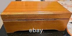 Vintage Swiss Reuge Saint-Croix CH 4/50 Wooden Music Box Tested Working