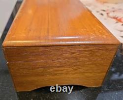Vintage Swiss Reuge Saint-Croix CH 4/50 Wooden Music Box Tested Working