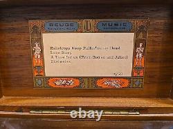 Vintage Swiss Reuge Saint-Croix CH 4/50 Wooden Music Box Tested Working