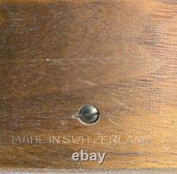 Vintage Swiss Reuge Saint-Croix CH 4/50 Wooden Music Box Tested Working
