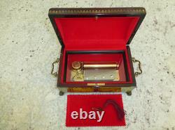 Vintage Swiss Reuge Sainte Croix CH 4 / 50 Music Box Switzerland Plays 4 Songs