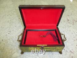 Vintage Swiss Reuge Sainte Croix CH 4 / 50 Music Box Switzerland Plays 4 Songs