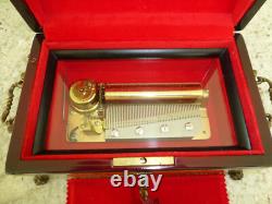 Vintage Swiss Reuge Sainte Croix CH 4 / 50 Music Box Switzerland Plays 4 Songs