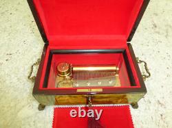 Vintage Swiss Reuge Sainte Croix CH 4 / 50 Music Box Switzerland Plays 4 Songs