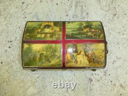 Vintage Swiss Reuge Sainte Croix CH 4 / 50 Music Box Switzerland Plays 4 Songs