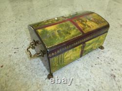 Vintage Swiss Reuge Sainte Croix CH 4 / 50 Music Box Switzerland Plays 4 Songs