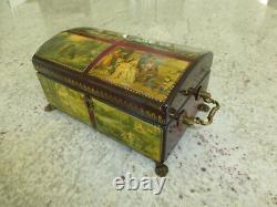 Vintage Swiss Reuge Sainte Croix CH 4 / 50 Music Box Switzerland Plays 4 Songs