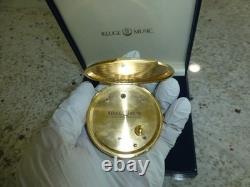 Vintage Swiss Reuge Sainte Croix Music Box Pocket Table Musical Watch New In Box