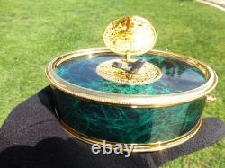 Vintage Swiss Reuge Singing Bird Box Music Box Automaton (Watch The Video)