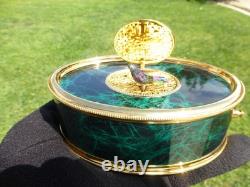 Vintage Swiss Reuge Singing Bird Box Music Box Automaton (Watch The Video)