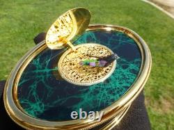 Vintage Swiss Reuge Singing Bird Box Music Box Automaton (Watch The Video)