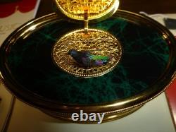 Vintage Swiss Reuge Singing Bird Box Music Box Automaton (Watch The Video)