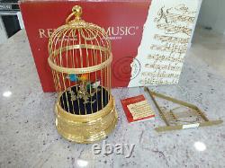 Vintage Swiss Reuge Singing Bird Cage With Original Outer Box (Watch The Video)