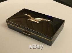 Vintage Swiss Reuge St Croix Musical Music Box Compact Seagull Bird Design