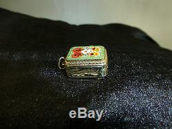 Vintage Swiss Sterling Sliver Reuge Miniature Wind Up Music Box Musical Necklace