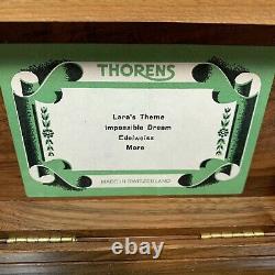 Vintage Swiss Thorens (Pre Reuge) Music Box 4 Songs See Description