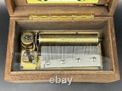Vintage Swiss Thorens Pre Reuge Music Box 50 Notes 3 Songs, AI 350