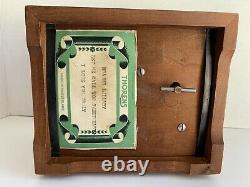 Vintage Thorens Cherry Wooden Music Box3 Songs 36 Note SwitzerlandPre Reuge