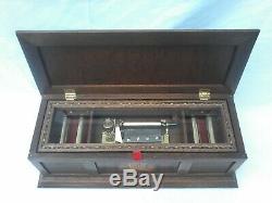 Vintage Thorens Interchangeable Music Box 20.52 Signed, Runs, Needs Service