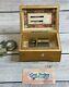 Vintage Thorens Swiss (Pre Reuge) Wooden Music Box Plays 2 Songs 5 Antique Box