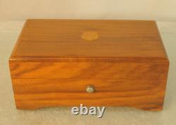 Vintage Thorens Windup Music Box 52 Key 4 Tune Wooden Case Switzerland Pre Reuge