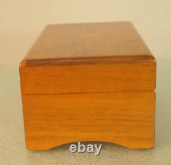 Vintage Thorens Windup Music Box 52 Key 4 Tune Wooden Case Switzerland Pre Reuge