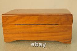 Vintage Thorens Windup Music Box 52 Key 4 Tune Wooden Case Switzerland Pre Reuge