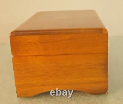 Vintage Thorens Windup Music Box 52 Key 4 Tune Wooden Case Switzerland Pre Reuge