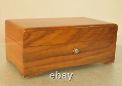 Vintage Thorens Windup Music Box 52 Key 4 Tune Wooden Case Switzerland Pre Reuge