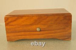Vintage Thorens Windup Music Box 52 Key 4 Tune Wooden Case Switzerland Pre Reuge