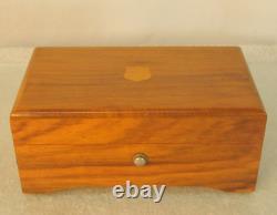 Vintage Thorens Windup Music Box 52 Key 4 Tune Wooden Case Switzerland Pre Reuge
