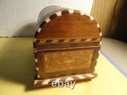 Vintage Trunk Style Music Box With Reuge Works In It Plays Great / Original Key