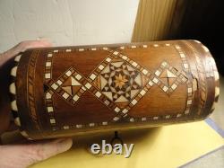 Vintage Trunk Style Music Box With Reuge Works In It Plays Great / Original Key