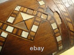 Vintage Trunk Style Music Box With Reuge Works In It Plays Great / Original Key