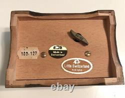 Vintage Wood EJB Little Switzerland Music Box Reuge Drummer Boy