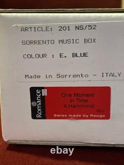 Vintage Wood Inlay Sorrento Made in Italy REUGE Music Jewelry Box 6x 10.5 Long