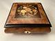 Vintage Wood Marquetry Reuge Music Box Swiss Musical Movement Made In Italy