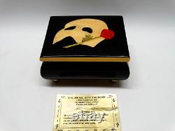 Vintage Wood Phantom of the Opera Music Box Created by Italian Craftsman WORKS