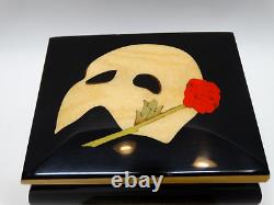 Vintage Wood Phantom of the Opera Music Box Created by Italian Craftsman WORKS