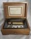 Vintage Wooden Swiss Music Box Cylinder Mechanism Minuet Tunes Beethoven Mozart