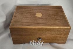 Vintage Wooden Swiss Music Box Cylinder Mechanism Minuet Tunes Beethoven Mozart