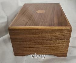 Vintage Wooden Swiss Music Box Cylinder Mechanism Minuet Tunes Beethoven Mozart